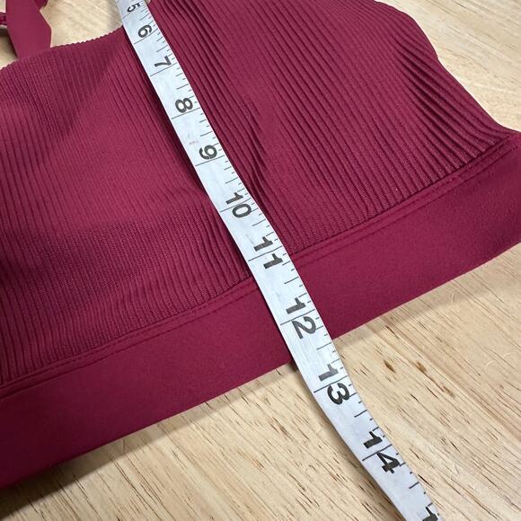 Athleta Exhale Rib Bra Coffeeberry Women's Size Medium D-DD New With Tags - Picture 9 of 9